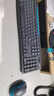 罗技（Logitech）MK275 键鼠套装 无线键鼠套装 办公键鼠套装 全尺寸 商务键鼠套装 带无线2.4G接收器 黑蓝色 实拍图