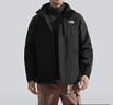 北面（The North Face）硬壳三合一冲锋衣男经典棉服内胆防风防水保暖25秋冬上新|8GJZ JK3/宇宙黑 L /175 实拍图