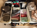 百草园收纳盒袜子收纳盒内衣内裤分隔抽屉手机壳桌面杂物整理盒窄4个装 实拍图