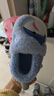 幸福玛丽（Cheerful Mario）鲨鱼儿童棉鞋包跟冬季男童拖鞋室内防滑宝宝棉拖鞋小童保暖家居鞋 实拍图