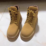 H8马丁靴头层牛皮情侣男女真皮户外登山鞋子高帮大黄靴英伦风工装靴 黄棕色 42 -男 实拍图