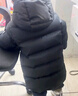 保姆鹅  【风墙】儿童羽绒服宝宝中长款护脸加厚外套保暖童装[NG2664] 炭黑 110 实拍图