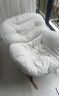 摇摇椅客厅懒人沙发家用休闲成人摇椅子室内躺椅午睡阳台单人沙发 黑拼白色（亲肤婴儿绒） 实拍图