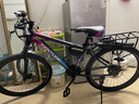 EG7山地自行车成人学生变速越野单车双减震赛车26寸青少年男女 辐条【升级减震 超强承重】炫彩 26寸24速【适合：160-180CM】 实拍图