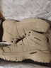 回力男鞋登山鞋冬季防泼水加绒保暖马丁靴户外工装棉鞋 3215 卡其 42 实拍图