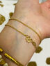 周生生圣诞礼物黄金足金万字项链百搭素链女款95490N计价 45厘米3.95克 实拍图