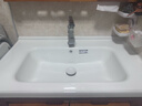 波彼（BOBI）台盆陶瓷一体盆洗手盆单盆阳台浴室柜卫生间半嵌入洗脸面盆池定制 【80*48CM】盆+弹跳下水+防臭管 实拍图