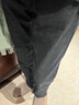 罗蒙（ROMON）男士牛仔裤男秋冬商务休闲裤男弹力直筒男裤厚款深档直筒长裤高腰 黑色+深蓝【春秋】 厚款 31 【腰围2尺4建议115-125斤】 实拍图