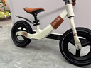 飞鸽儿童平衡车1-3-6岁男女小孩滑行无脚踏自行车宝宝两轮滑步车礼物 12寸镁合金一体充气轮【卡其色】 实拍图