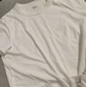 优衣库男女装大师T AIRism宽松圆领T恤五分袖短袖475355 465185 475355/00白色 S 实拍图