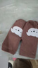 棉孖宝宝袜子婴儿学步地板袜点胶防滑隔凉卡通可爱男女宝宝棉袜中筒袜 棕色大象 1双 1-3岁 【建议脚长10-13cm】 实拍图