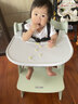 Hauck儿童椅子成长椅可调节Alpha学习椅婴儿座椅家用餐桌椅宝宝餐椅 【Alpha两件套-含餐盘】-薄荷绿 实拍图