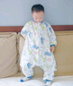 童颜婴幼儿睡袋秋冬加厚恒温宝宝防踢被睡衣儿童分腿睡袋 海洋100码 实拍图