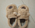 卡皮巴拉冬季儿童包跟棉鞋保暖居家毛毛EVA底防滑中小童宝宝棉拖 升级版环保材质浅咖色 12 34/35鞋内长20.5适合脚长19.5 实拍图