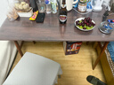 全品屋餐桌椅组合家用饭桌子小户型简约公寓快餐出租商用长方形电脑桌 胡桃木色 120cm 【宽60CM】单桌子 实拍图