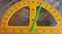博教（BOJIAO） 磁吸式大号三角尺套装老师教学用具塑料大三角尺量角器圆规数学教具 磁性量角器（黄色） 实拍图