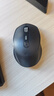 云墨（YUNMO）无线蓝牙鼠标可充电式办公静轻音人体工学笔记本台式电脑ipad通用适用于惠普华硕华为 【无线蓝牙双模+静音按键】商务黑 实拍图