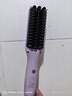 康夫（CONFU）直发梳卷发棒卷直发器负离子造型梳礼物卷直两用便携拉直内发梳子懒人电卷梳KF-524紫 实拍图