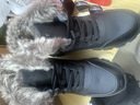 全洲狼 雪地靴男冬季新款东北棉鞋男大码抗寒防水加绒保暖轻便防滑靴子 黑色棉鞋-升级版 加绒 42 (260mm) 实拍图