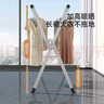 美丽雅晾衣架落地折叠晾衣杆三杆晾晒架不锈钢伸缩挂衣架晒被子神器 实拍图