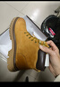 骆驼（CAMEL）王俊凯同款冬加绒户外工装马丁大黄靴男 G122W7757TR 金黄 41 实拍图