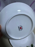 厚秀堂景德镇骨瓷碗碟盘套装家用组合新款陶瓷餐具中式简约饭碗面碗 7.5英寸深盘（2个）百合花 实拍图