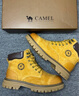 骆驼（CAMEL）王俊凯同款马丁靴高帮秋户外工装大黄靴男 GE122W7757T 金黄 40 实拍图