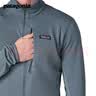 巴塔哥尼亚（Patagonia）男士保暖透气弹力R1立领夹克抓绒衣开衫 R1 Jkt 40129 BLK 抓绒摩擦易起球浮绒 XS 165/170(CM) 50/59(KG) 实拍图