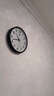 康巴丝（Compas）挂钟客厅2025款简约办公日历钟表石英钟表挂墙时钟 3158黑色直径35cm 实拍图
