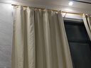 阿黎棉麻奶油色窗帘日式客厅卧室高遮光隔热防晒挂钩 宽1.8米*高2.4米 实拍图