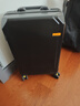 双星（doublestar）行李箱拉杆箱男次日达可登机箱大容量学生铝框密码箱旅行箱皮箱子 尊贵黑【加厚铝框可坐可踩】 20英寸  小型可上飞机-加厚箱体 实拍图