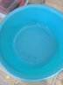新款圆形家用洗脸盆加厚卫生间厨房洗衣洗菜洗脚宿舍泡脚盆 湖水蓝 大号plus【直径37CM】 实拍图