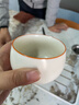 金镶玉茶杯主人杯 茶具白陶瓷汝窑可养开片送礼品物盒  白汝罗汉杯 实拍图
