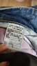 真维斯（Jeanswest）牛仔裤女秋季高腰显瘦显高设计感直筒拖地阔腿长裤子女深蓝色L 实拍图