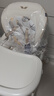 karmababy卡曼宝宝餐椅可折叠多功能婴儿餐椅可坐可躺0-6岁儿童成长餐椅 【202】皎玉白pro 实拍图