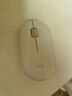 罗技（Logitech）LOGITECH PEBBLE鼠标 无线蓝牙鼠标 办公静音鼠标 女性鼠标对称鼠标 鹅卵石造型 米白色 实拍图