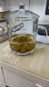 VTyee加厚耐热玻璃茶杯带盖茶饮杯盖杯带把杯子办公家用喝水杯泡茶杯 DSZ002-425ml1只 实拍图