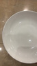红牡丹纯白碗盘组合陶瓷米饭碗餐具家用骨瓷饭盘套装釉下彩白色盘子碗具 纯白16件套（4.5澳10个+8饭6个） 实拍图