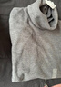 优衣库女装HEATTECH摇粒绒两翻领套头衫/长袖479608 07 青灰色 M /160/84A 实拍图