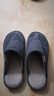 回力日系柔软情侣棉拖秋冬家居室内保暖棉鞋男款HL0006蓝色42-43码 实拍图