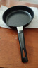 【亏本清仓】韩式麦饭石色不粘锅平底锅铁锅电磁炉不带盖 黑色小煎锅 16cm 实拍图
