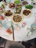 若岚 家用陶瓷抗菌餐具网红新款可微波金边乌兰茶晶瓷饭碗米饭碗 10碗6盘(5英寸饭碗+7英寸饭盘) 实拍图