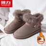 回力雪地靴女2025冬季新款加绒加厚棉鞋子女款学生休闲百搭保暖短靴 咖啡色 37 实拍图