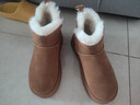 百丽慵懒百搭厚底雪地靴女靴子25冬新增高加绒短靴JD016DD5 可可栗 38 实拍图