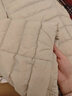 鸭鸭（YAYA）佟丽娅同款轻薄羽绒服女新款冬季短款圆领内胆修身时尚薄外套男 米白色【女款无领】 3XL 【建议140-155斤】 实拍图