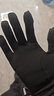 迪卡侬（DECATHLON）手套秋男女跑步健身骑行保暖触屏运动全指五指RUNC 薄绒款黑色 L 实拍图