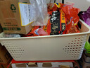 名创优品同款 杂物收纳筐塑料桌面收纳盒厨房橱柜零食玩具整理筐 奶油色高款特大号 实拍图