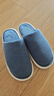 优调棉拖鞋男软底舒适居家抗菌保暖防滑静音大码地板拖鞋冬 藏青44-45 实拍图