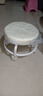 【京喜甄选】椅子万向轮美缝凳子带轮旋转擦地矮凳美甲修脚凳滑轮 儿童凳-米白色款 实拍图