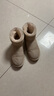 意尔康女靴雪地靴女冬季厚底加绒加厚保暖棉鞋百搭中筒短靴妈妈棉靴子 米白2 加绒 【靴筒羊毛内里】 40 实拍图